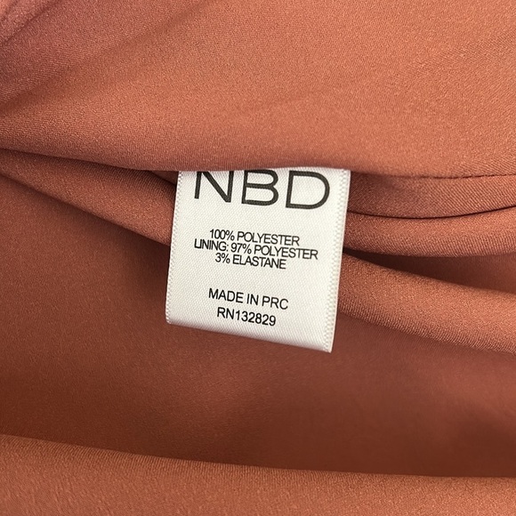 NWT NBD Georgia Satin Sleeveless Side Slit Midi Slip Dress in Blushed Nude Sz XL - Picture 14 of 14